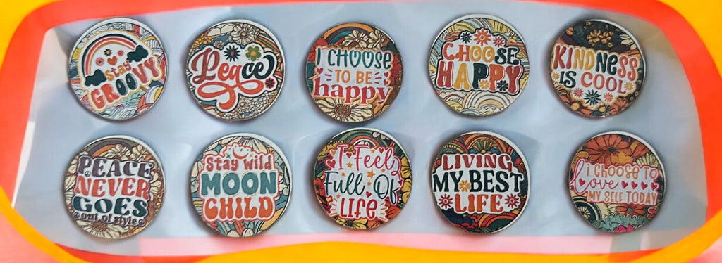 Retro Calendar Magnet Set